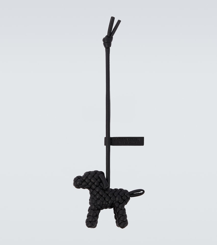 Bottega Veneta Woven leather bag charm
