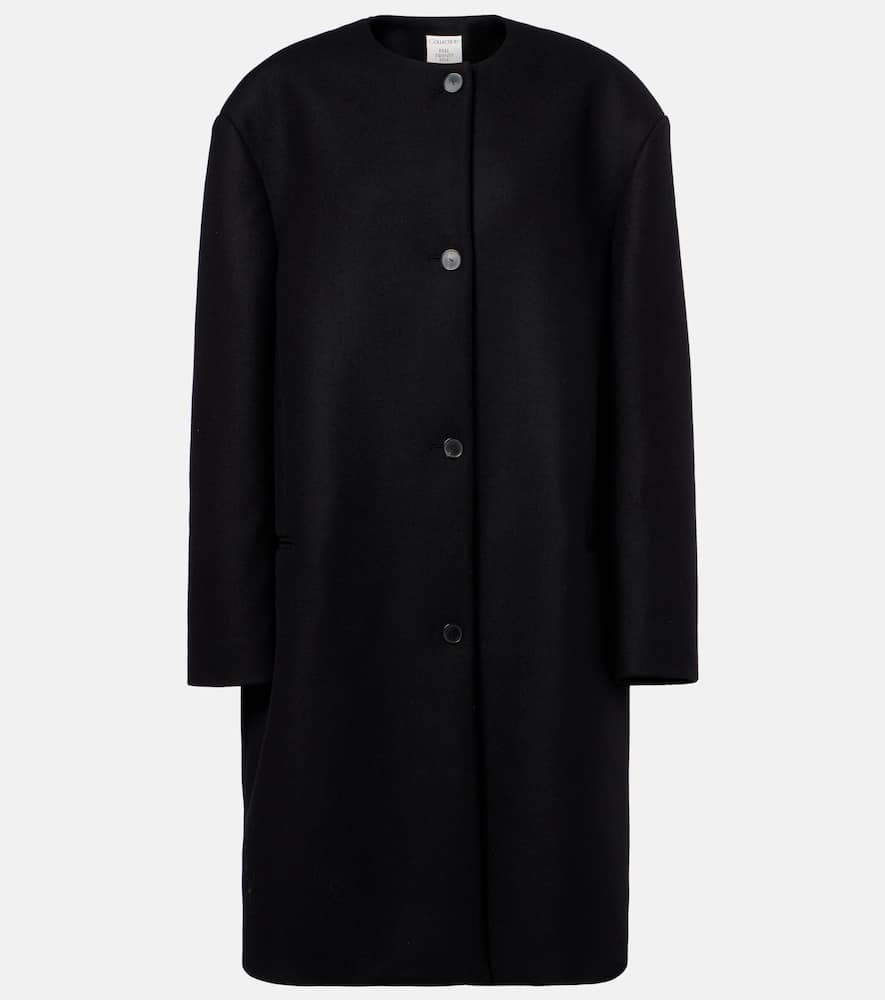 Calvin Klein Cora Wool And Cashmere Coat In Black