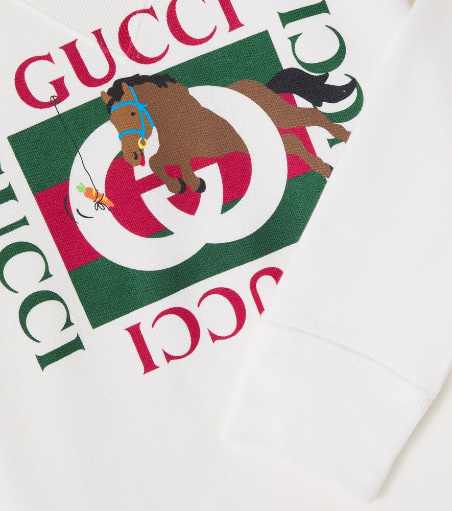  Gucci Kids Gucci Kids X Euan Roberts Cotton Fleece Sweatshirt 