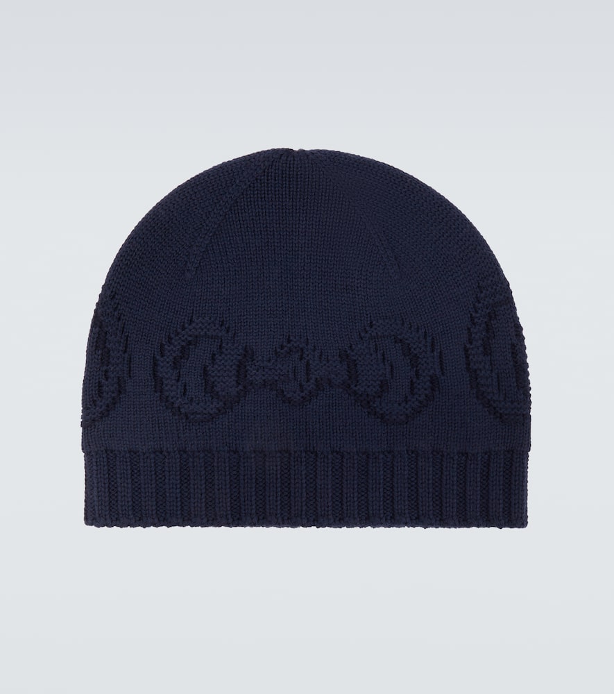 Gucci Horsebit Wool Beanie In Blue