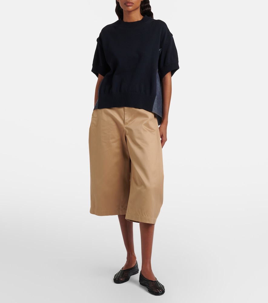 Sacai Cotton-blend top