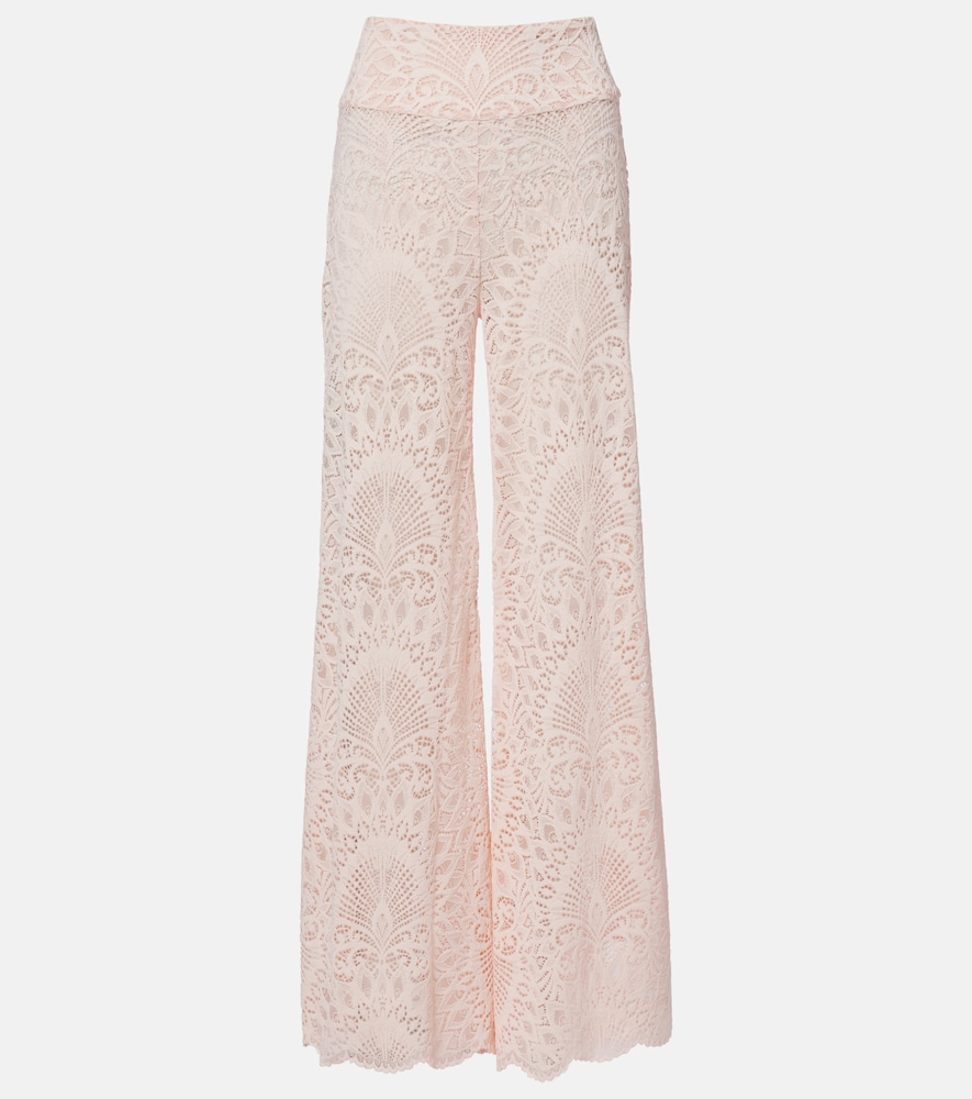 Alexandra Miro Paloma lace wide-leg pants
