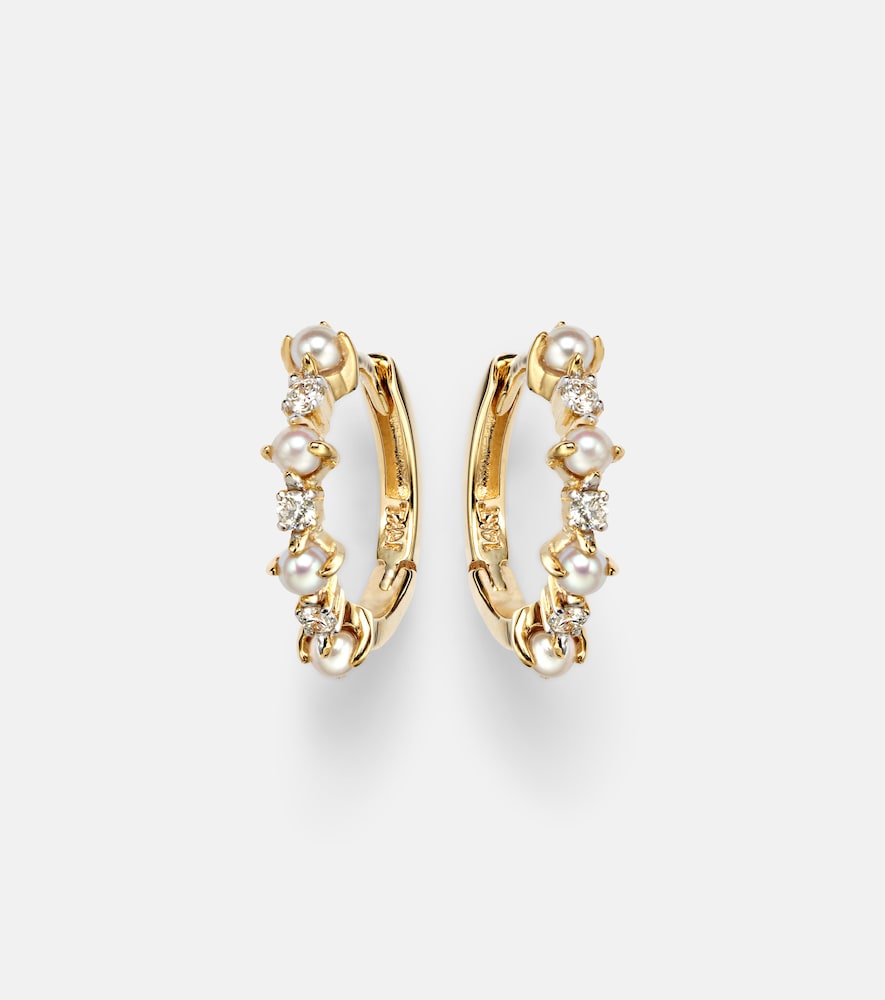 Mateo Boucles doreilles en or 14 ct 5851000 avec diamants et perles 1215 €