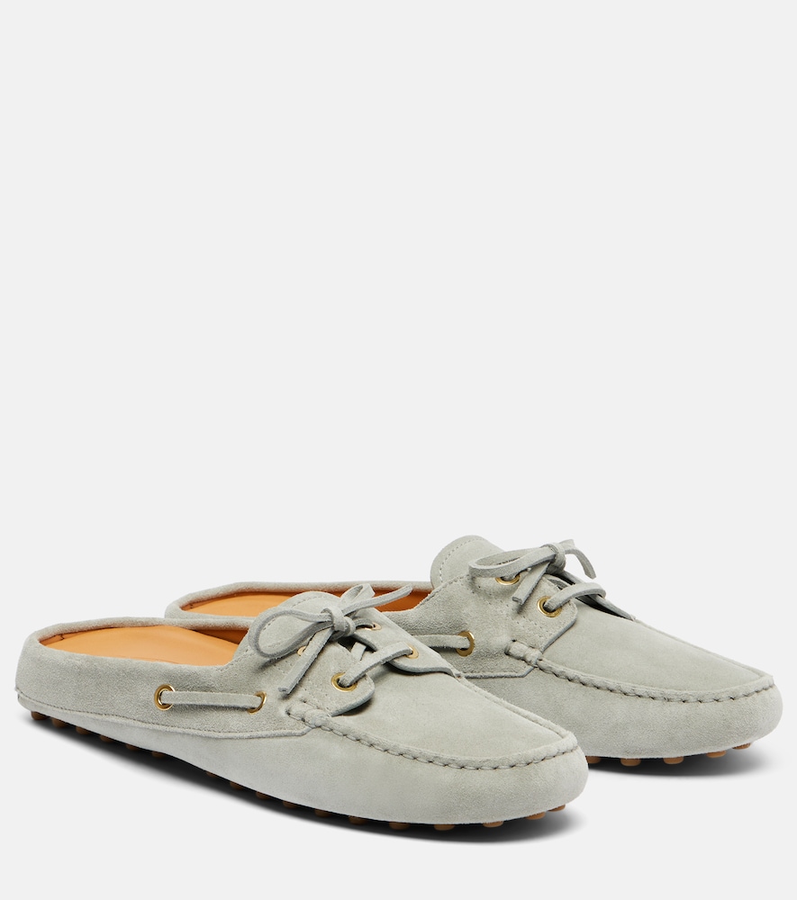 Tod's Women's Grey Suede Mules UK Size 4.5 - Mytheresa