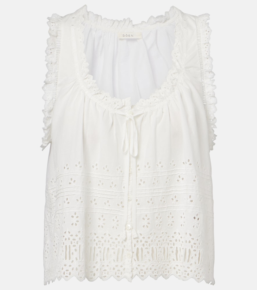 Den Top Toussine en coton broderie anglaise 300 €