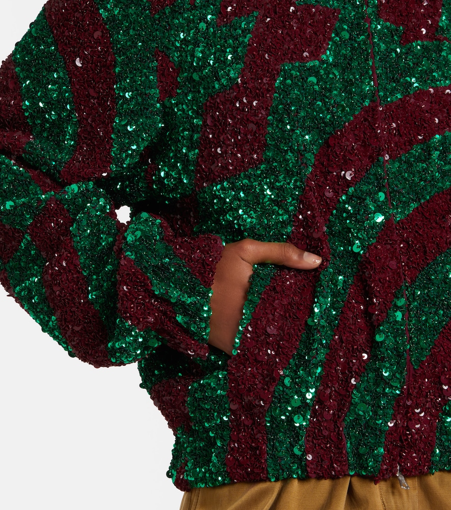  Dries Van Noten Dries Van Noten Sequined Blouson Jacket 