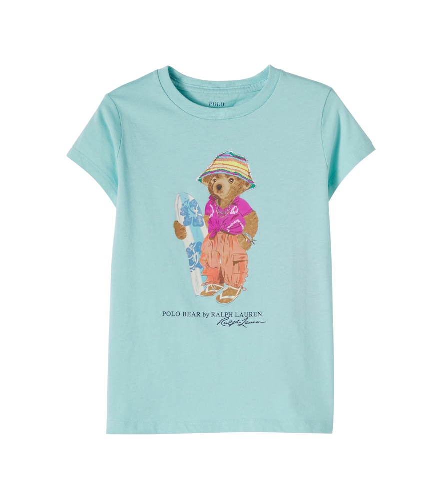 Polo Ralph Lauren T-Shirt Polo Bear Aus Baumwoll-Jersey Bedruckt Kinder Türkis 146/152