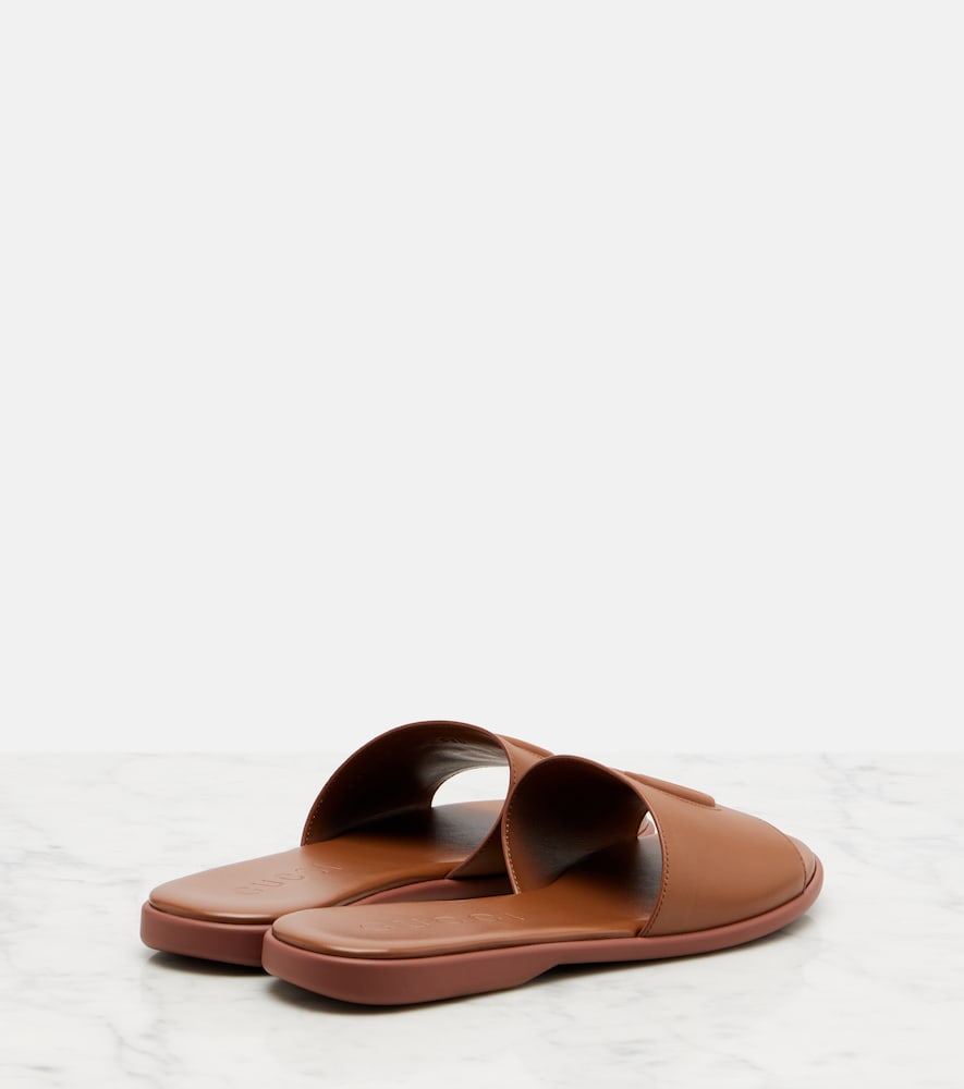  Gucci Gucci Pantoletten Double G Aus Leder 
