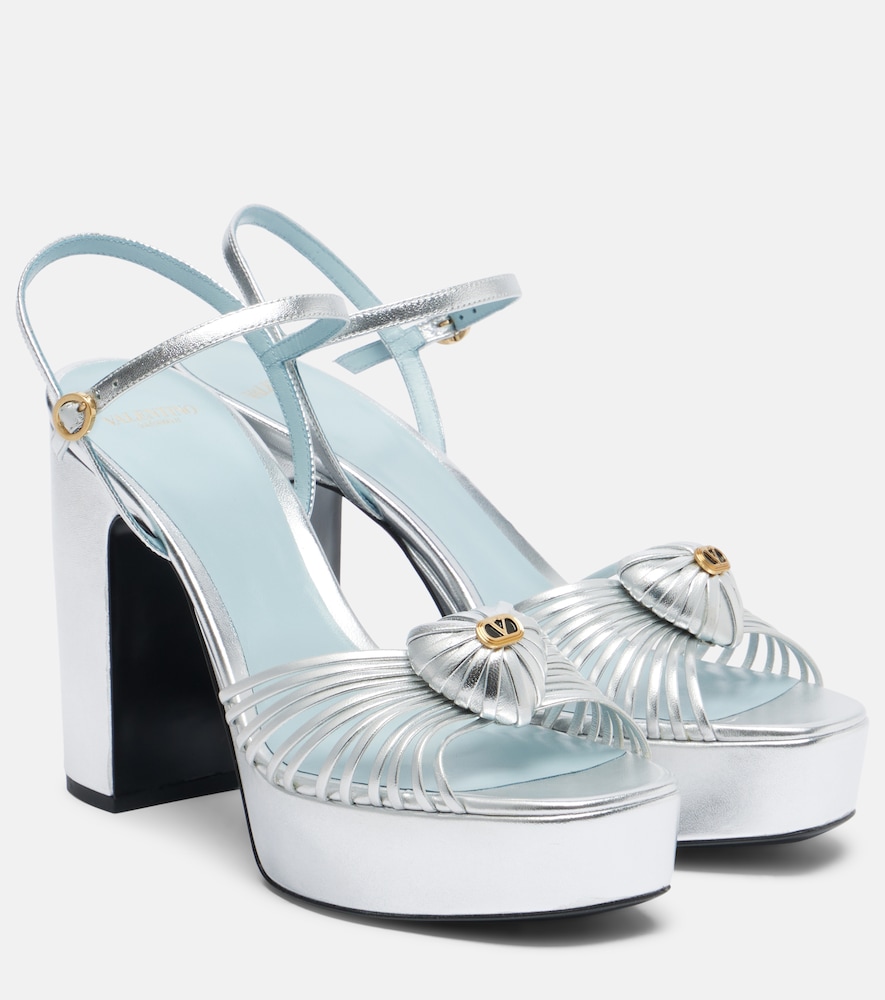 Sandali Cœur Royal in pelle metallizzata