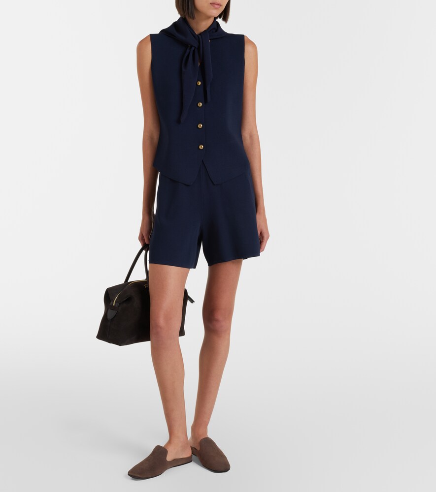 Max Mara Knitted crêpe shorts