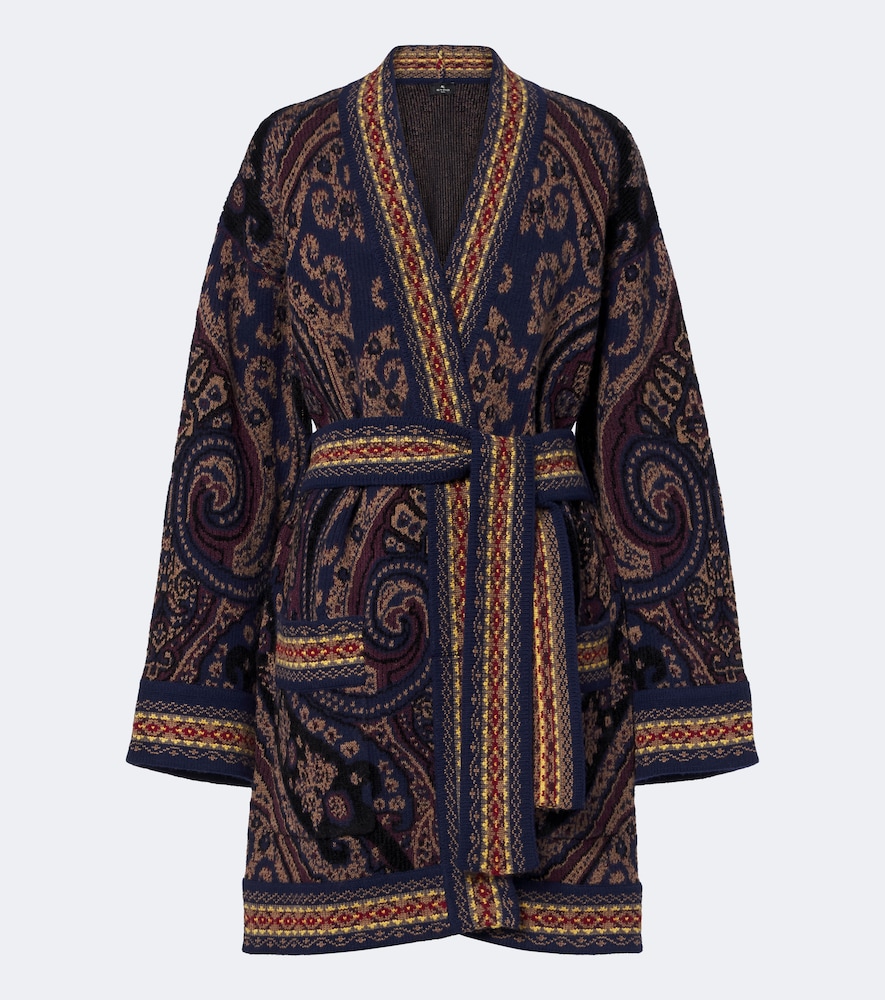 Etro Cardigan en jacquard de laine mlange 1990 €