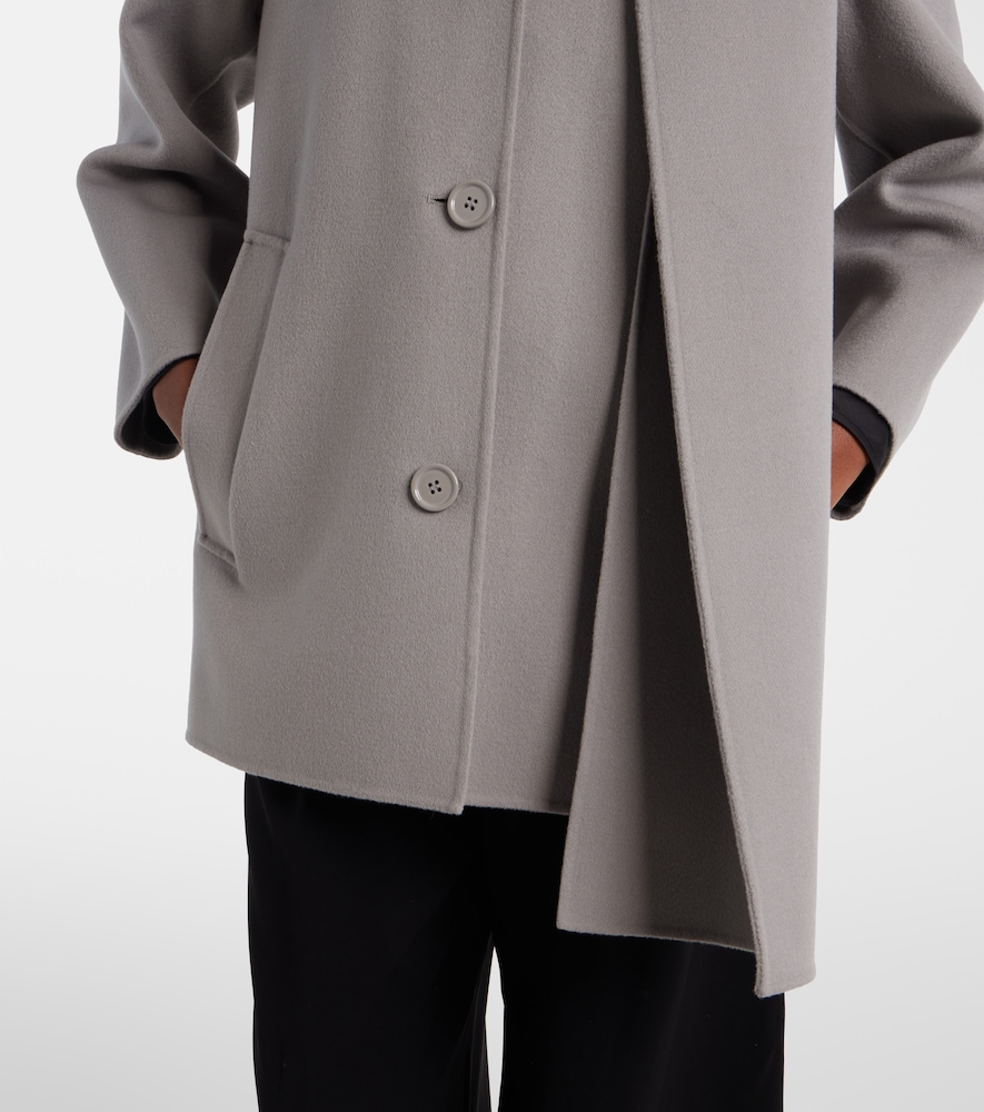 'S Max Mara Scarf-Detail Virgin Coat