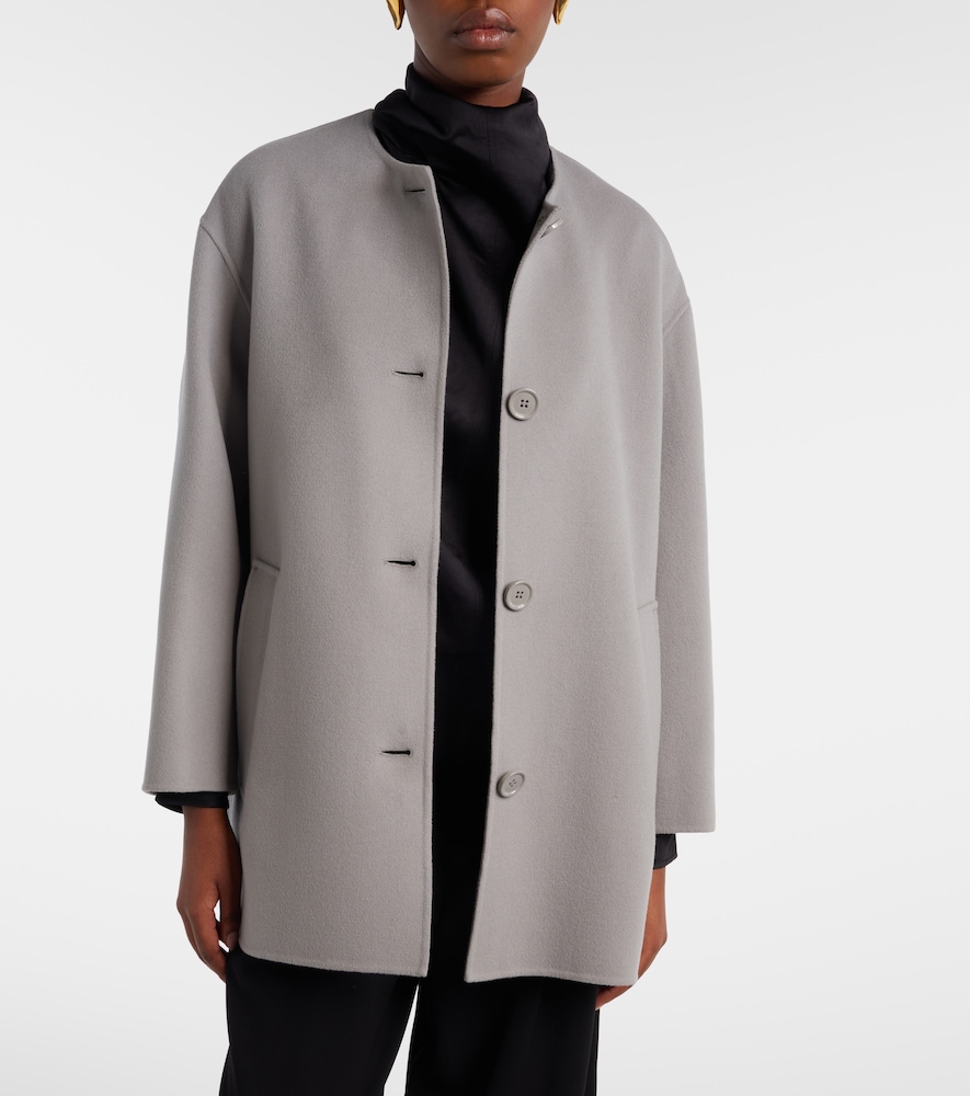 'S Max Mara Scarf-Detail Virgin Coat