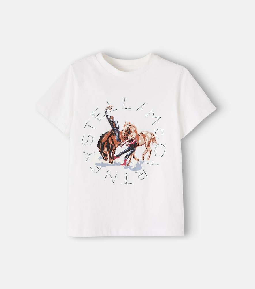 Bedrucktes T-Shirt aus Baumwoll-Jersey