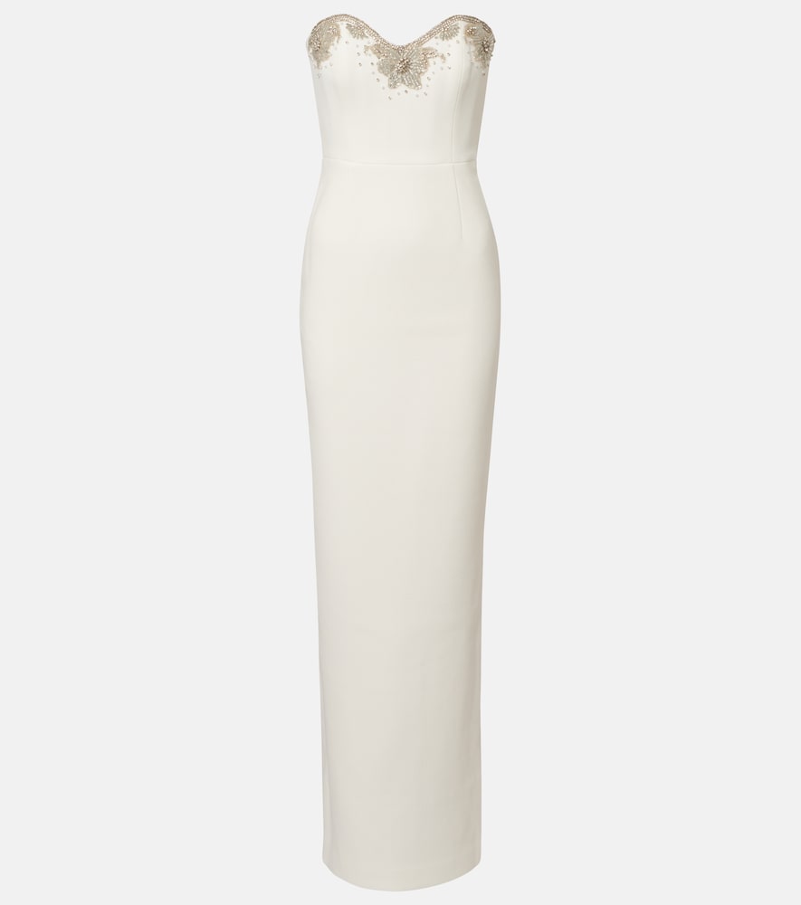 Rebecca Vallance Bridal Melva embellished crêpe gown