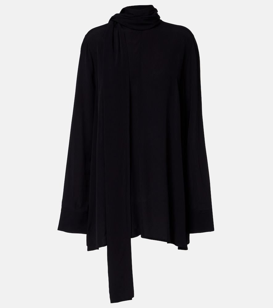 Totême Scarf-detail Blouse In Black