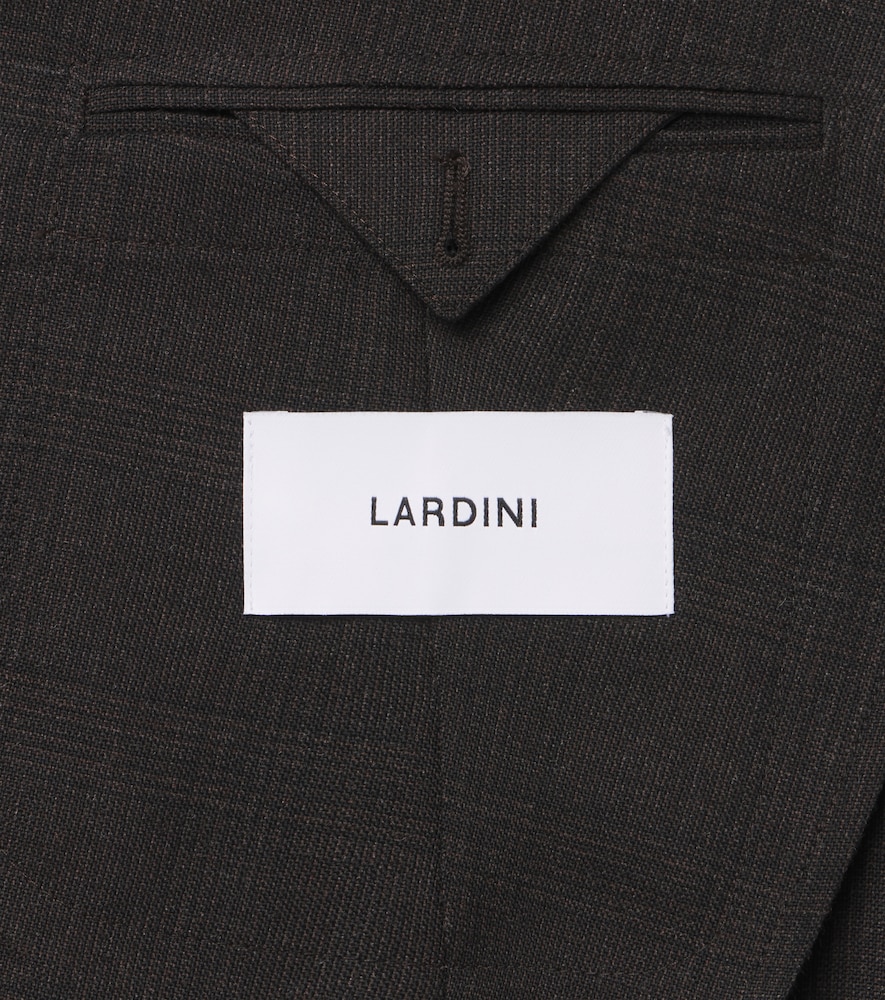 Checked Double-Breasted Virgin Wool Suit