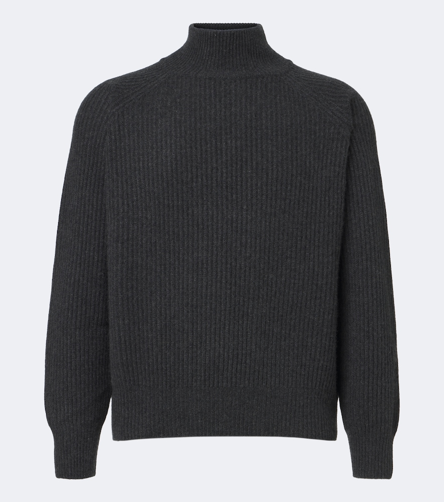 Rippstrickpullover aus Kaschmir