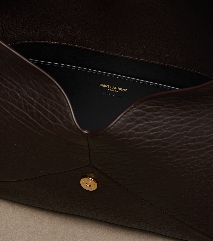  Saint Laurent Saint Laurent Cassandre Leather Pouch 