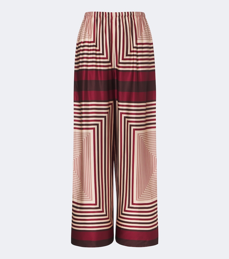 Bedruckte Palazzohose Jensen aus Satin
