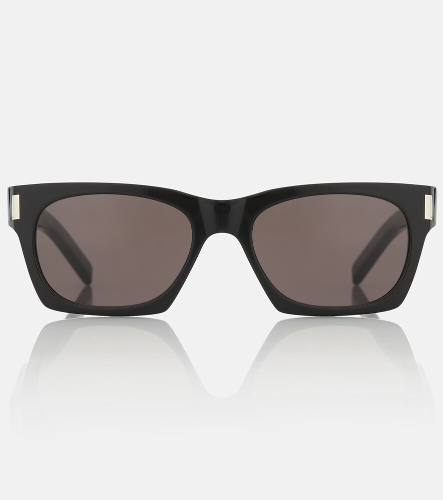 Saint Laurent Sl 402 Rectangular Acetate Sunglasses In Black