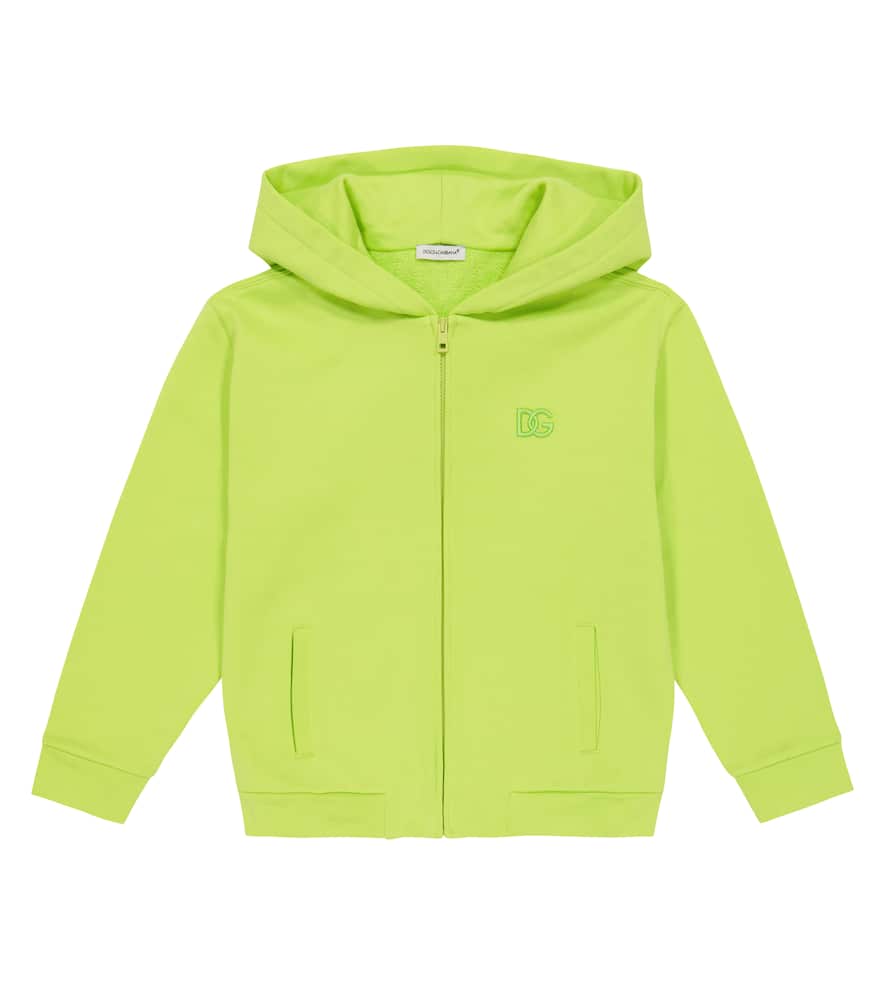 Dolce & Gabbana Kids Logo cotton zipped hoodie
