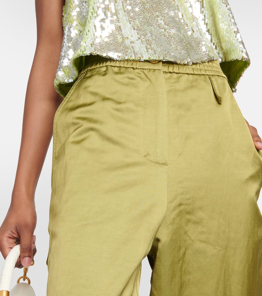 DOROTHEE SCHUMACHER SLOUCHY COOLNESS HEMP-BLEND CARGO PANTS