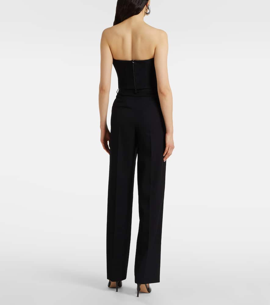 Wardrobe.nyc Black Jersey Bandeau Top In Black