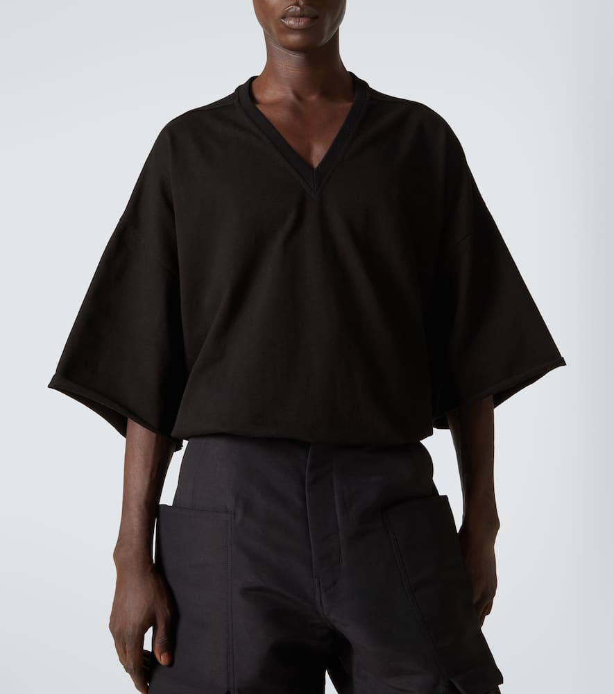 【RICK OWENS】関税込★トミーTシャツ Rick Owens Tommy T Oversized Cotton-jersey T-shirt In Black