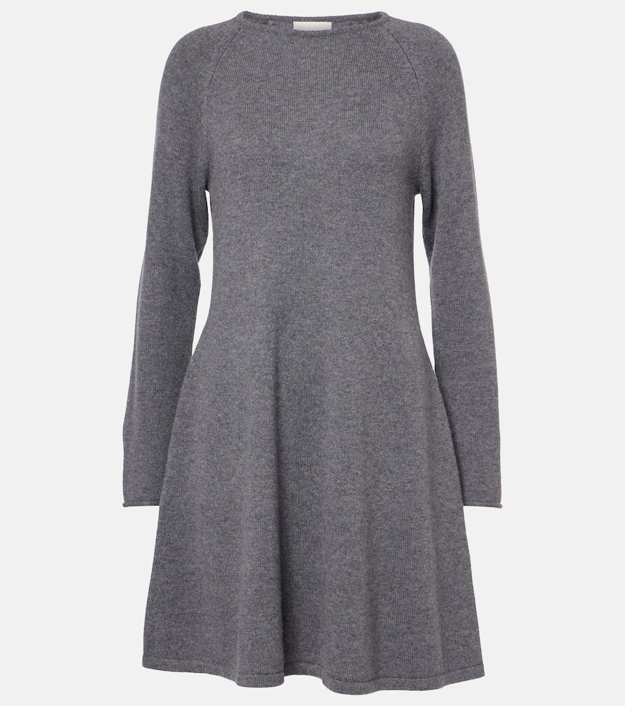 Lisa Yang Didih Cashmere Midi Dress In Grau