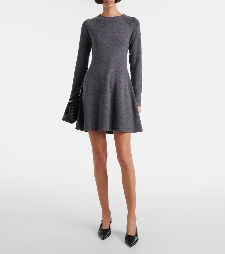 Lisa Yang Didih Cashmere Midi Dress In Grau