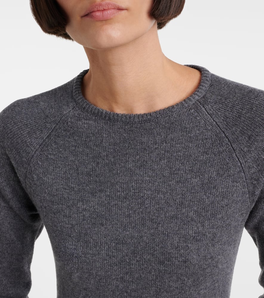 Lisa Yang Didih Cashmere Midi Dress In Grau