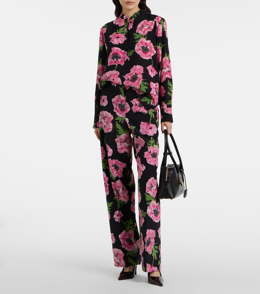  Stella Mccartney Stella Mccartney Bedrucktes Hemd Poppy Aus Seide 