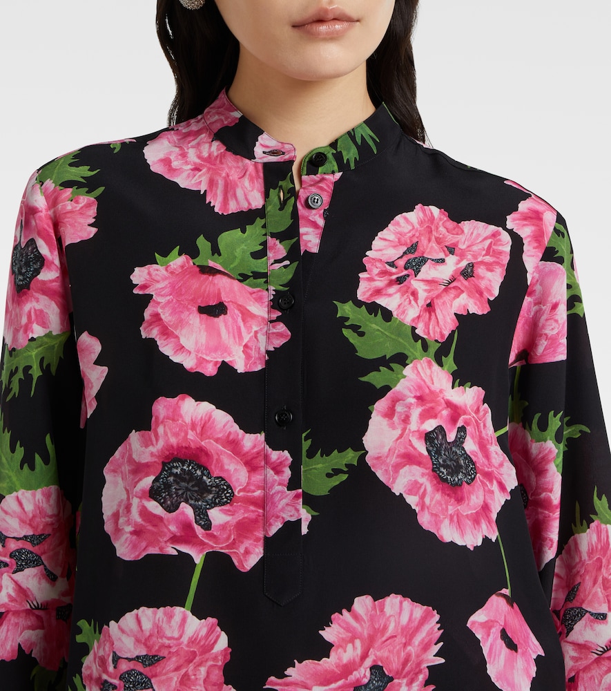  Stella Mccartney Stella Mccartney Bedrucktes Hemd Poppy Aus Seide 