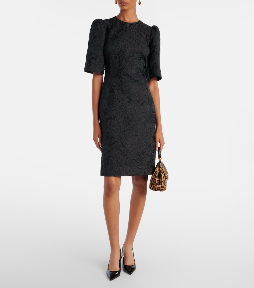  Dolce&gabbana Dolce&gabbana Cotton And Silk-blend Minidress 