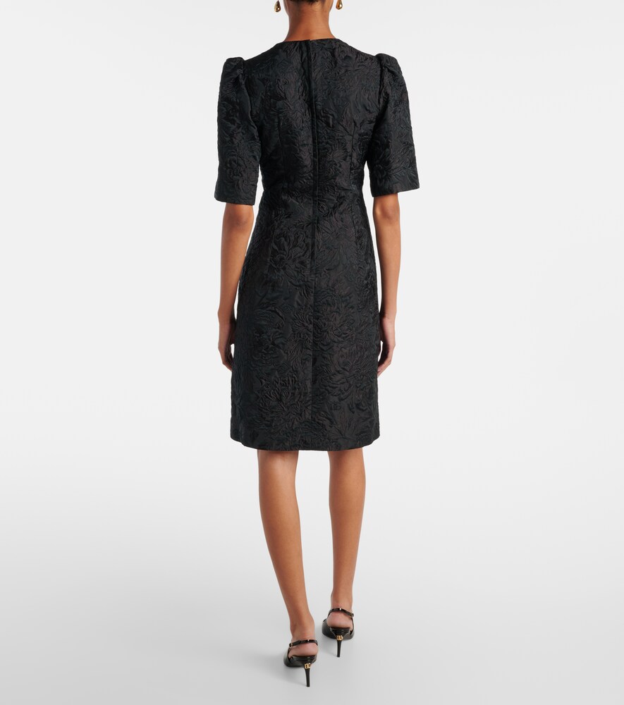  Dolce&gabbana Dolce&gabbana Cotton And Silk-blend Minidress 