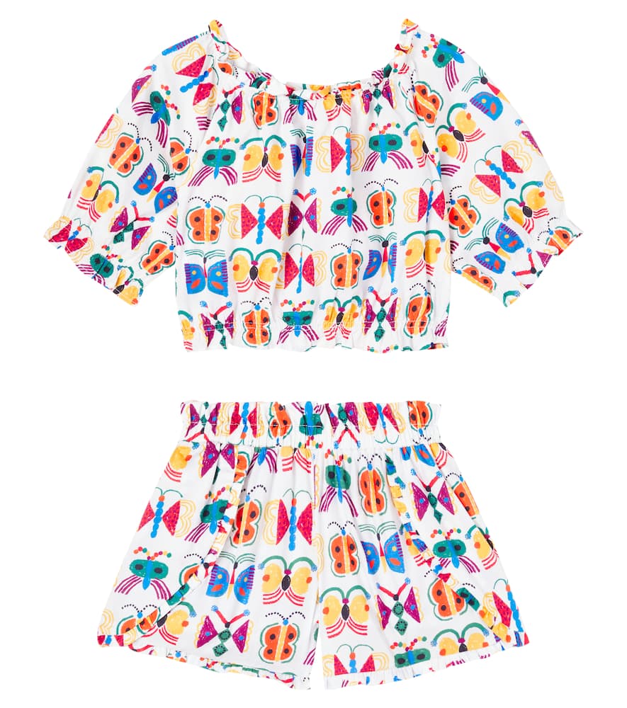 Fabula Fábula Borbo Cosmo Cotton Top And Shorts Set In Multi