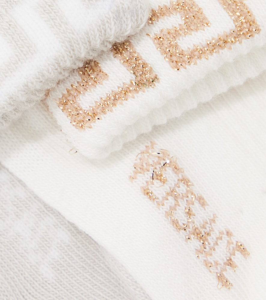  Versace Kids Versace Kids Baby Set La greca Aus Zwei Paar Socken 