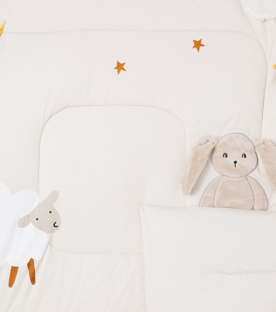 Liewood Baby Bernet Cotton-blend Blanket In Neutral