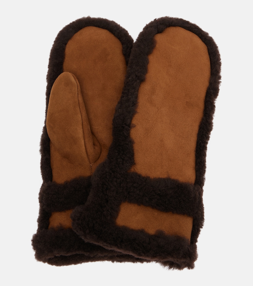 Yves Salomon Gants en cuir et shearling 210 €