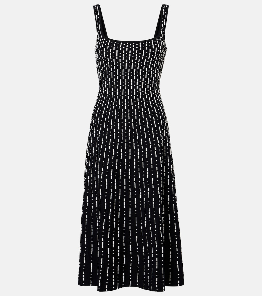 Staud Ellison compact knit midi dress