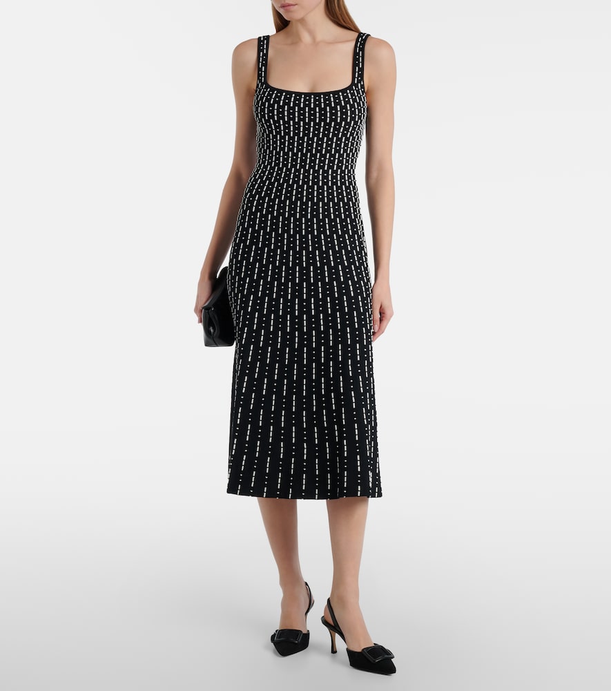 Staud Ellison compact knit midi dress