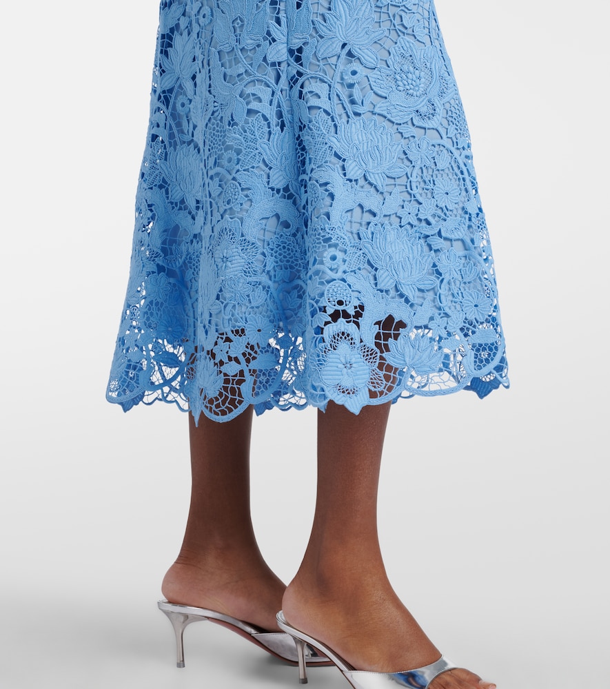  Monique Lhuillier Monique Lhuillier Midikleid Aus Guipure-spitze 