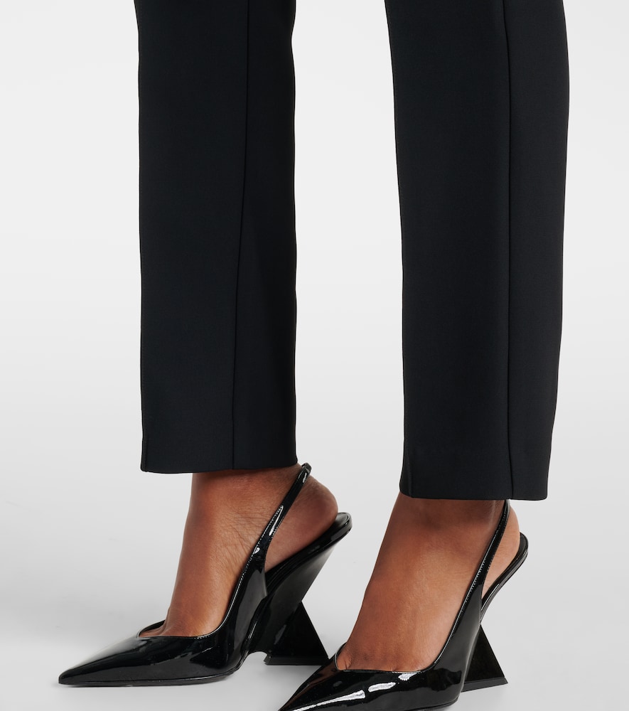 Relate Peplum Satin Slim Pants