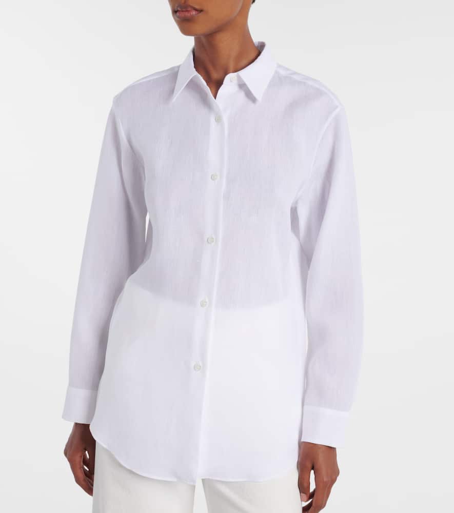 Gabriela Hearst Reyes Linen Shirt In White