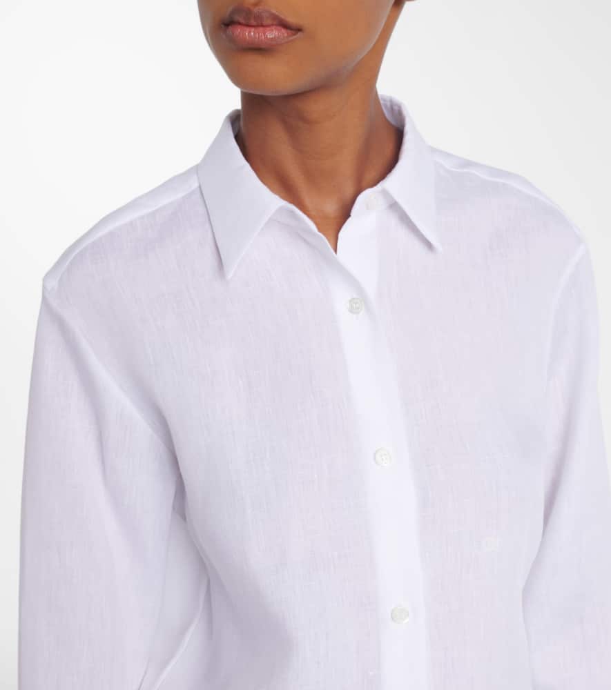 Gabriela Hearst Reyes Linen Shirt In White