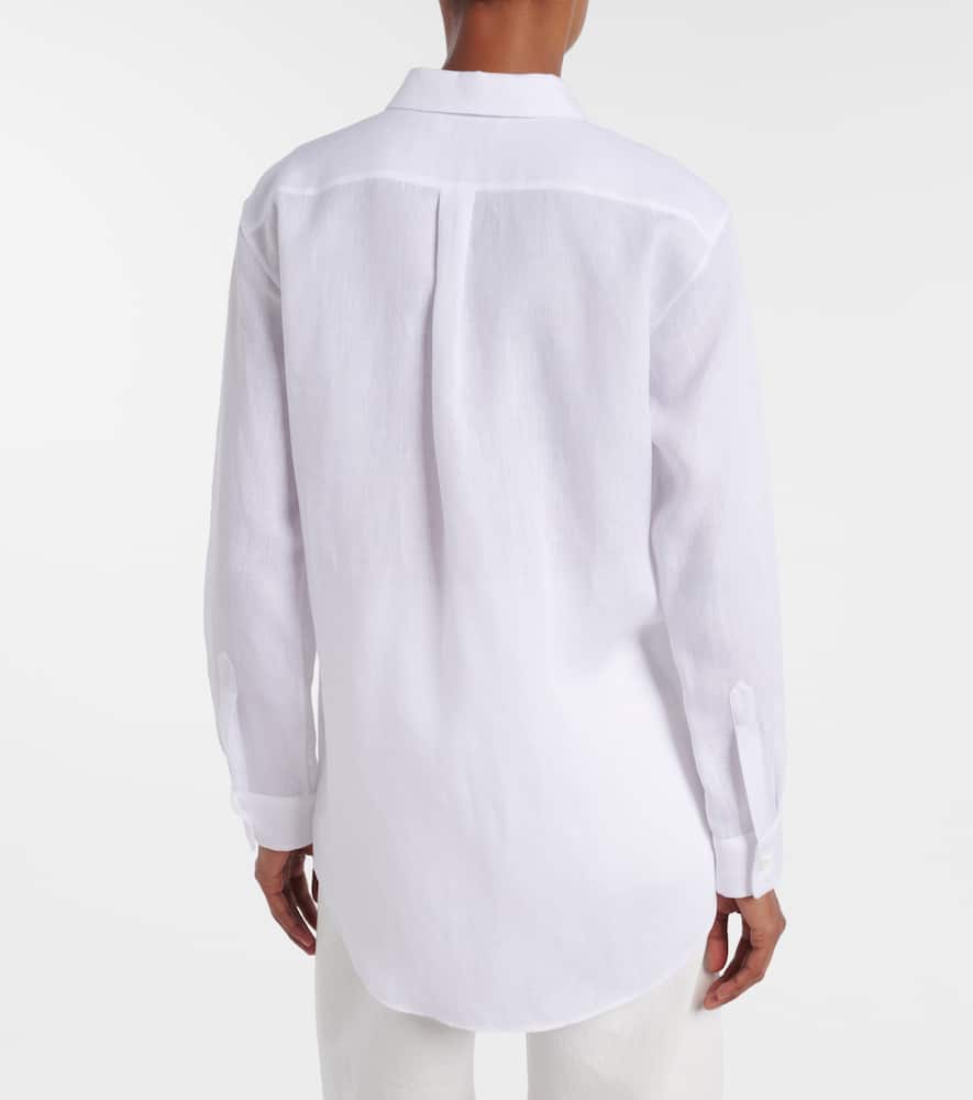 Gabriela Hearst Reyes Linen Shirt In White