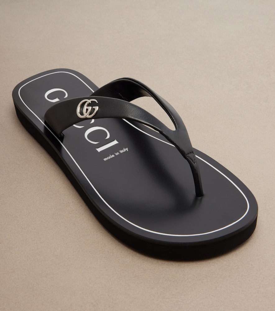  Gucci Gucci Sandalen Double G Aus Leder 