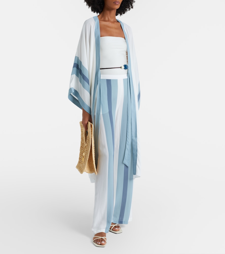  Adriana Degreas Adriana Degreas Striped Wide-leg Pants 