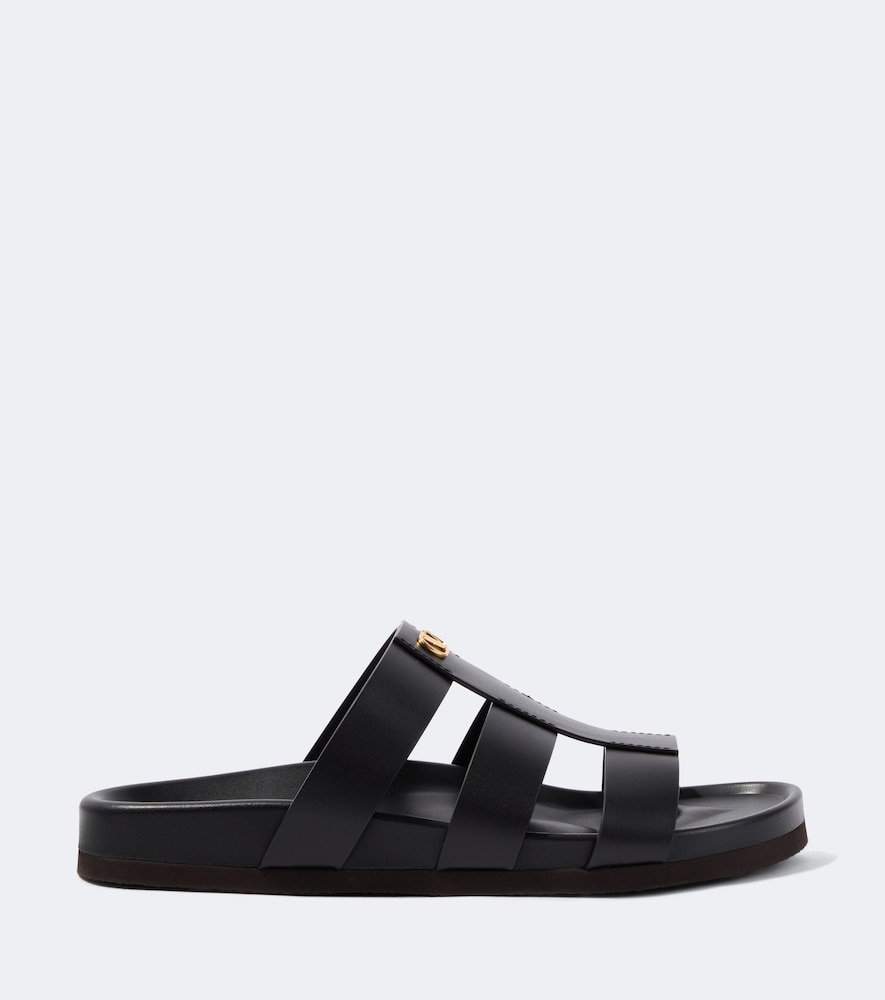  Valentino Garavani Valentino Garavani Sandalen Studshield Vlogo Aus Leder 